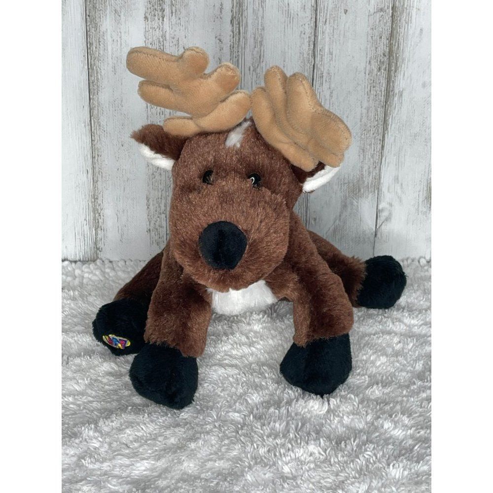GANZ Webkinz REINDEER Stuffed Animal Plush HM137 *